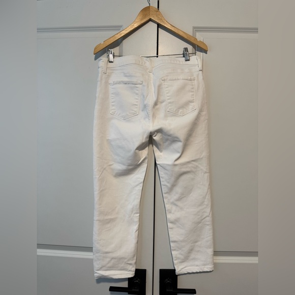 J Brand 835 Mid-Rise Cropped Skinny Jeans in Blanc White sz 32 - Picture 5 of 9